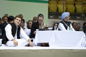 <p>The ruling Congress party has failed to deliver on promises clean up the Ganga over the past five years.  [image courtesy Indian National Congress]</p>