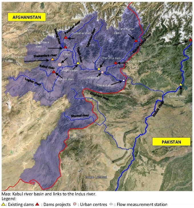 map of Afghanistan and pakistan river basins