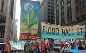 <p>Tens of thousands of protesters converged on New York on Sunday to call for urgent global action on climate change</p>