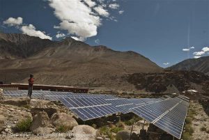 Solar panels in Ladakh, India (Image by Harikrishna Katragadda)