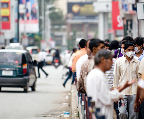 air pollution in india. Face masks work to escape air pollution