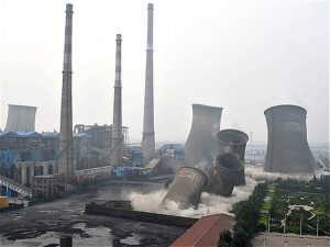 <p>Destruction of an energy-intensive industrial plant. China&#8217;s Five-Year Plan aims to reduce the share of highly-polluting industry in the economy and correct some of the environmental wrongs of the past (Image by Xu Suhui)</p>