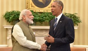 <p>India&#8217;s Prime Minister Narendra Modi and US President Barack Obama at the While House on Tuesday [Image by Press Information Bureau, Government of India]</p>