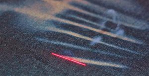 <p>Lasers are now being used to create designs instead of chemicals [image by Denim Experts Ltd]</p>