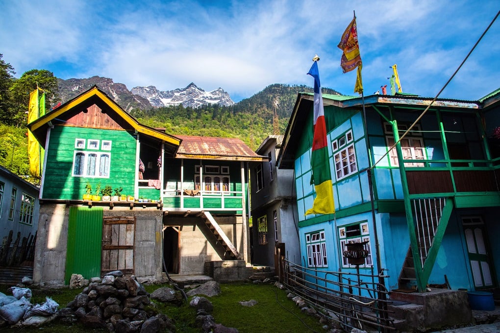Traditional houses in Lachen