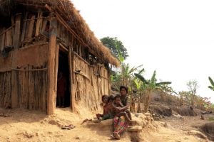 <p>The family of Man Maya Chepang and Tara Maya Chepang in the Chure Hills are victims of frequent landslides. (All Photos by the author)</p>