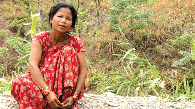 Rajkumari Chepang was poor but a landslide last year made her poorer.