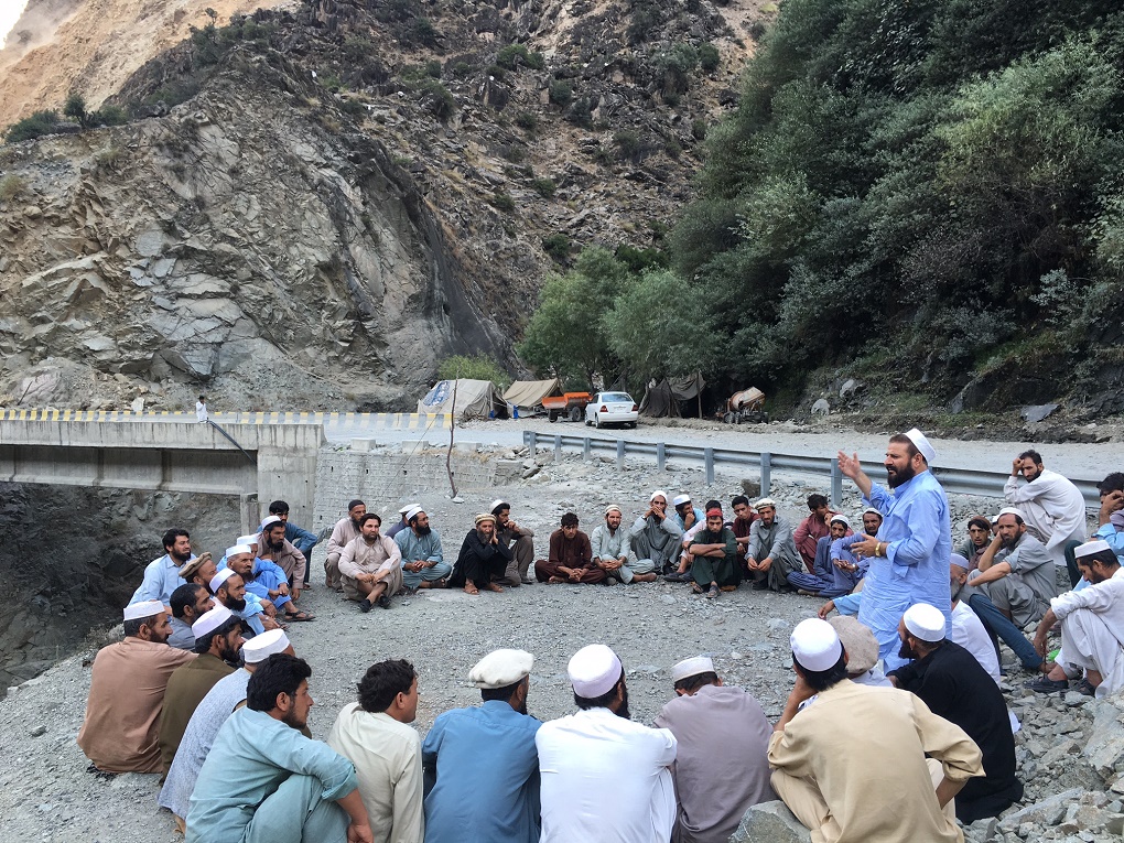 <p>A jirga of tribal elders in Dasu [Shamas Kohistani]</p>