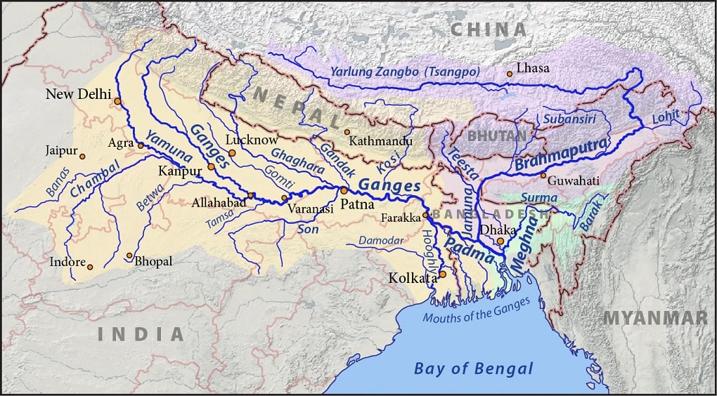 <p>The creation of the Farakka barrage, 16.5 kilometres from the India-Bangladesh border, was one of the main drivers of the treaty [image by Pfly, CC BY-SA 3.0 / Wikipedia]</p>
