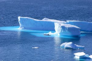 <p>Arctic ice is melting rapidly due to global warming, leading to a global rise in sea levels [image by Pascale Soubrane]</p>