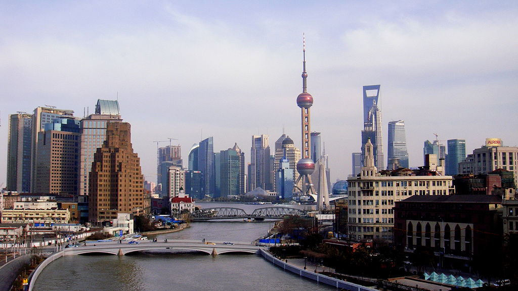 <p>A view of the Suzhou Creek, Shanghai. (Image by Legolas1024)</p>