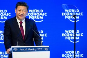 <p>Xi Jinping speaking at Davos (Image from World Economic Forum)</p>