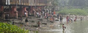 <p>If the Ganga has the legal rights of a person, should people be allowed to bathe in it? [image by: Eric Parker]</p>