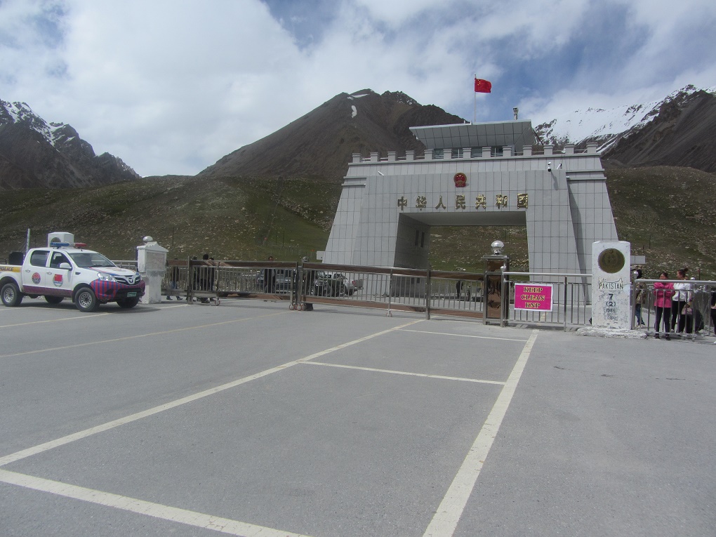 China-Pakistan border post at Khunjerab in warmer months 