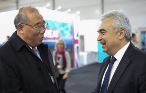 <p>Xie Zhenhua, China’s special representative for climate change affairs and Dr Fatih Birol, executive director of the IEA at the UNFCCC climate talks in Bonn [image courtesy: IEA]</p>
