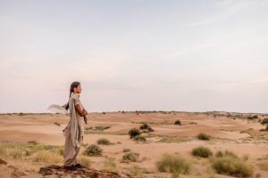 <p>Sukhpali was the first female guard to be recruited on the field in the Sudasari range of Desert National Park (DNP) in 2013 [image by: Vibhor Yadav]</p>