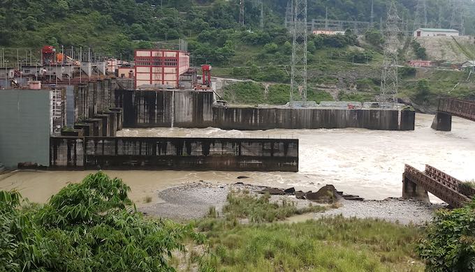 hydropower projects takin place on the Teesta river 