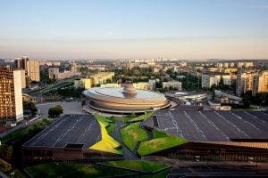 <p>The Spodek Arena in Katowice where the summit will take place [image courtesy: Conference Press Office COP24]</p>