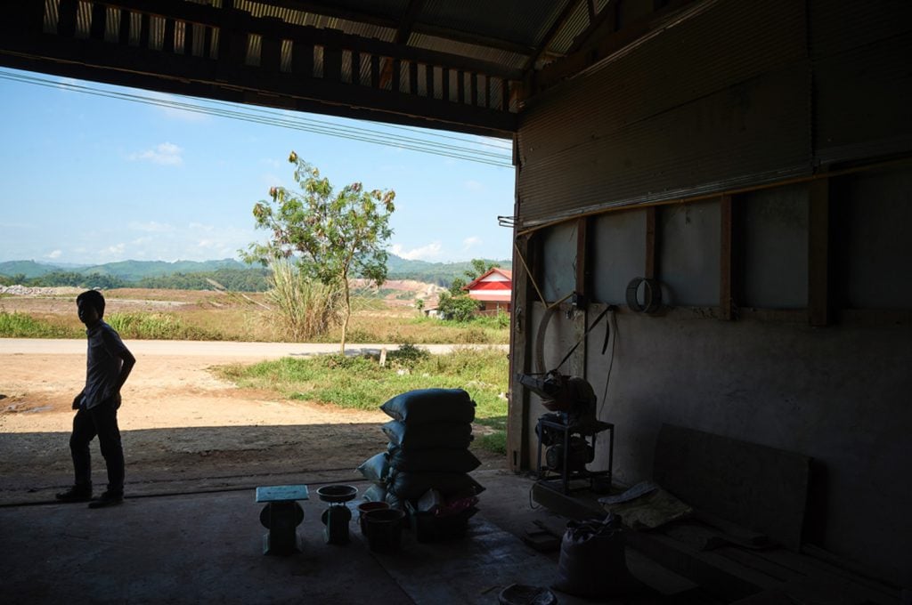 A small rice mill in Muong Xay, northern Laos