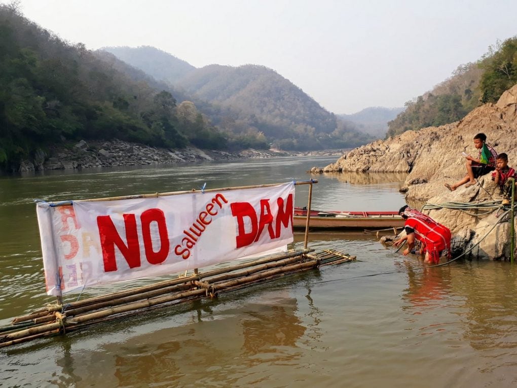 Local communities in Salween continue to protest against Chinese backed projects on the Mekong [image courtesy: International Rivers]