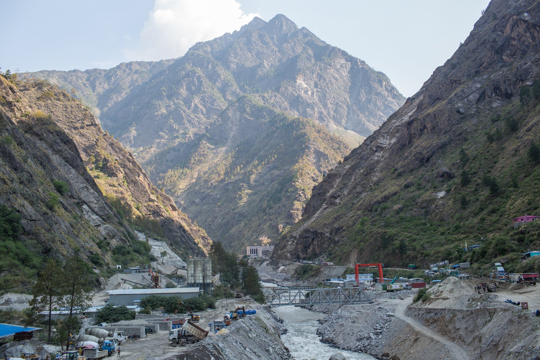 A view of Rasuwa Gadhi from the Nepal side of Nepal-China border