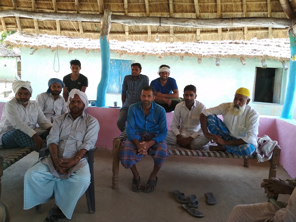 Gujjar community members from Shampur who expressed an eagerness to be relocated during their interaction