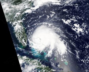 <p>Hurricane Dorian paused over the Bahamas on September 1, 2019</p>