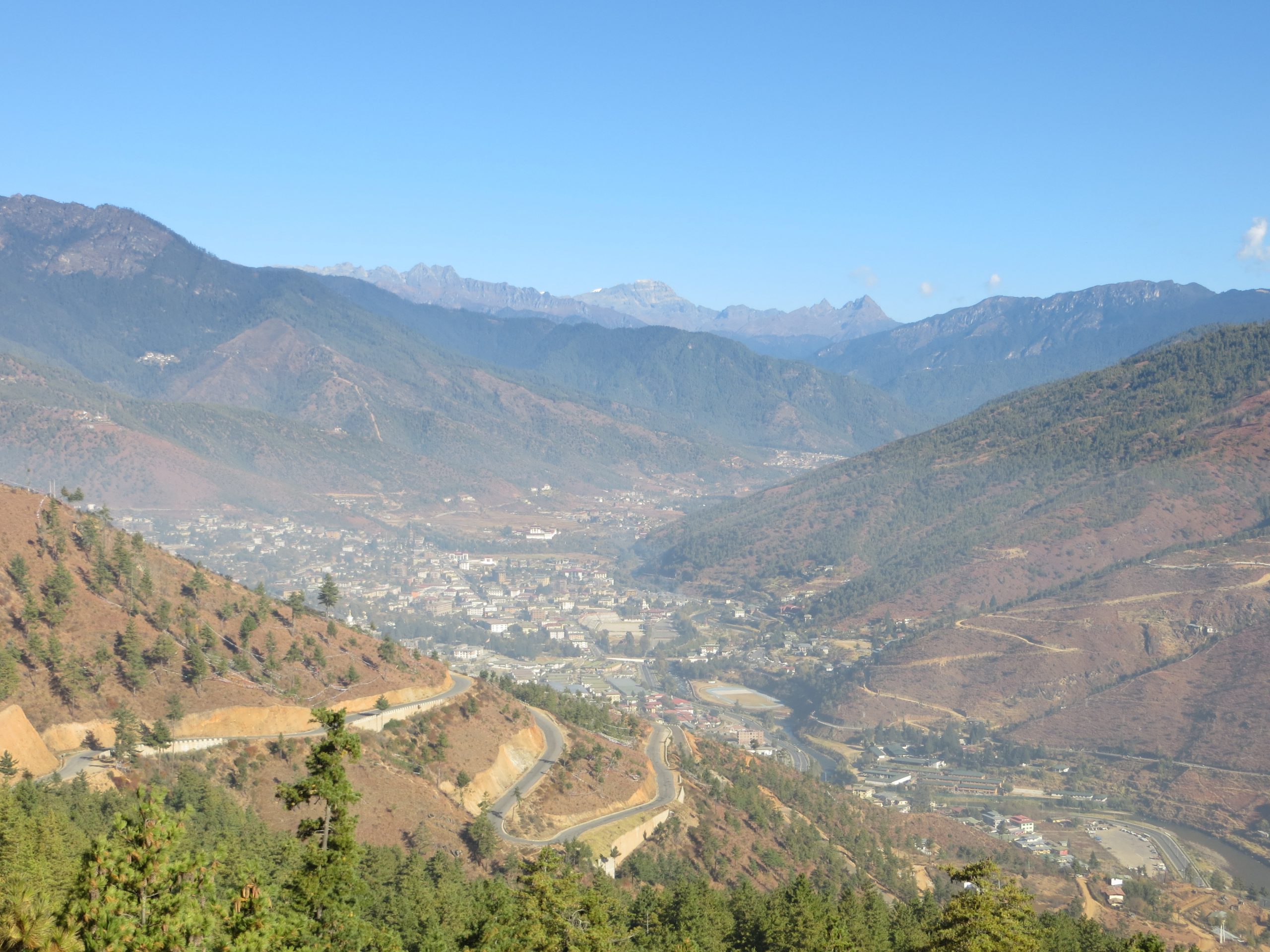 A view of Thimpu, Bhutan's capital