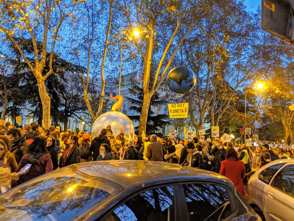 The streets of Madrid sending a message to the negotiators at COP 25