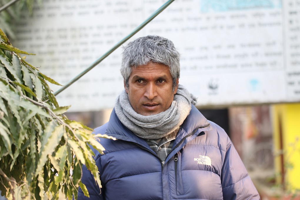 Arjun Dhakal, chairman of the Chuchchekhola Community Forest Users’ Group [image by: Abhaya Raj Joshi]