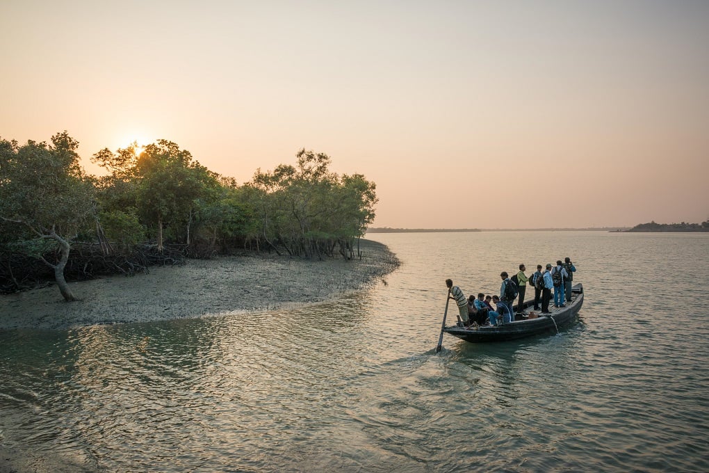 <p>Locals travel home on a wooden boat in the Sundarbans National Park, West Bengal [image: Alamy]</p>