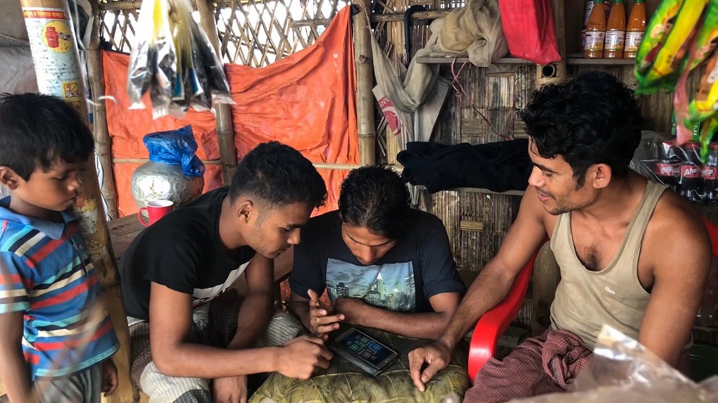 Rohingya lockdown means that many men are now at home