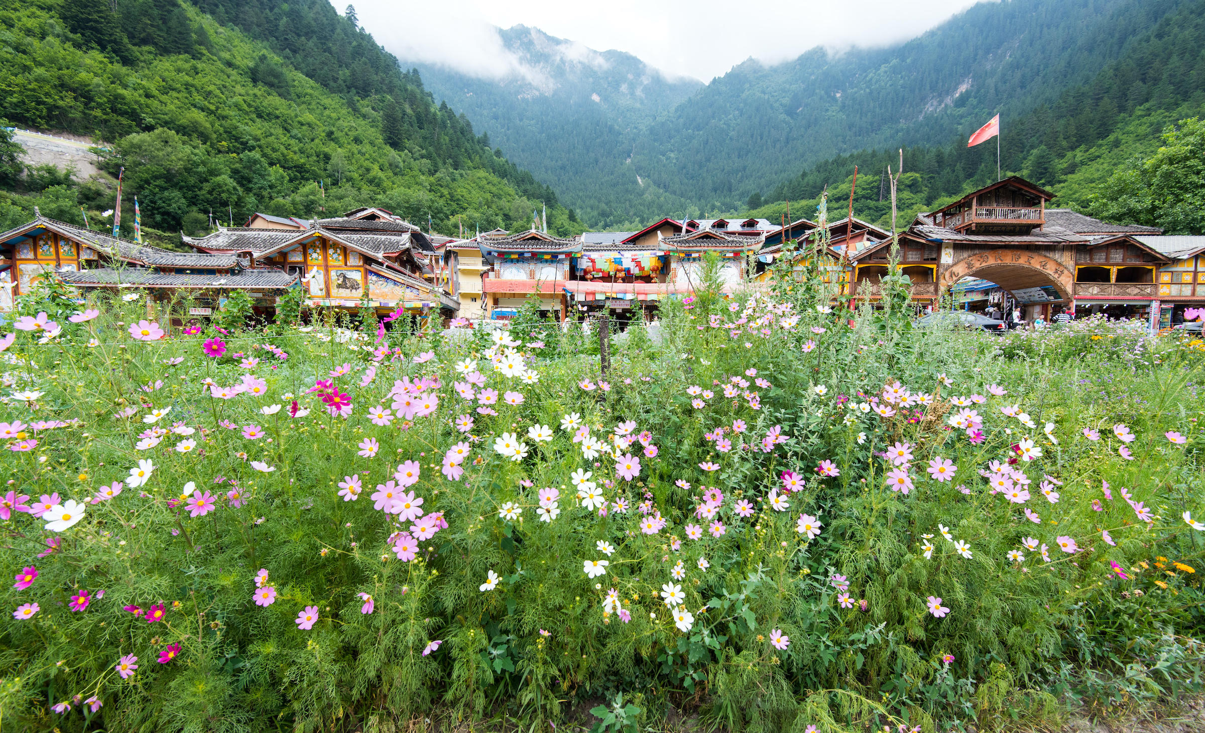 Shuzheng village, Jiuzhaigou, on the edge of the Tibetan Plateau in China's Sichuan province (Image: Alamy)