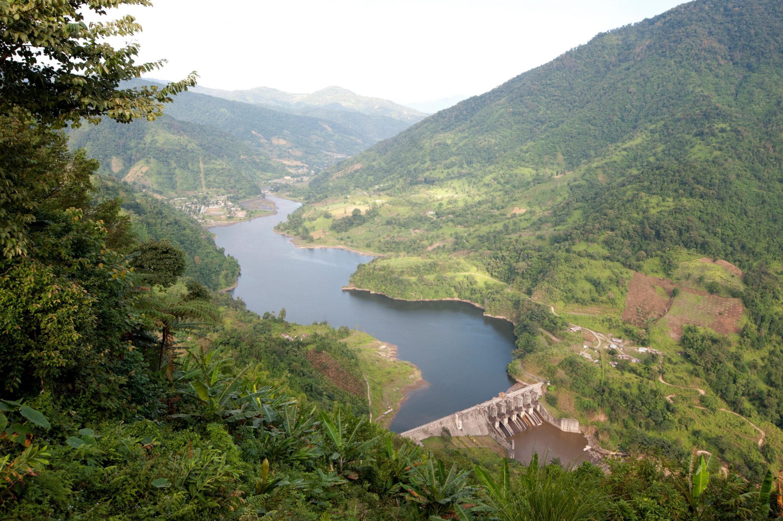 Hydroelectric dam in the hilly Kimin district of Arunachal Pradesh. Robert Harding / Alamy