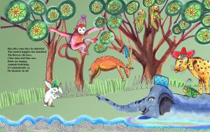 <p>Inside page of Rumana Husain’s new book ‘Etienne and the Angry Dot’, a story about life during lockdown and using this time to value the world around us</p>