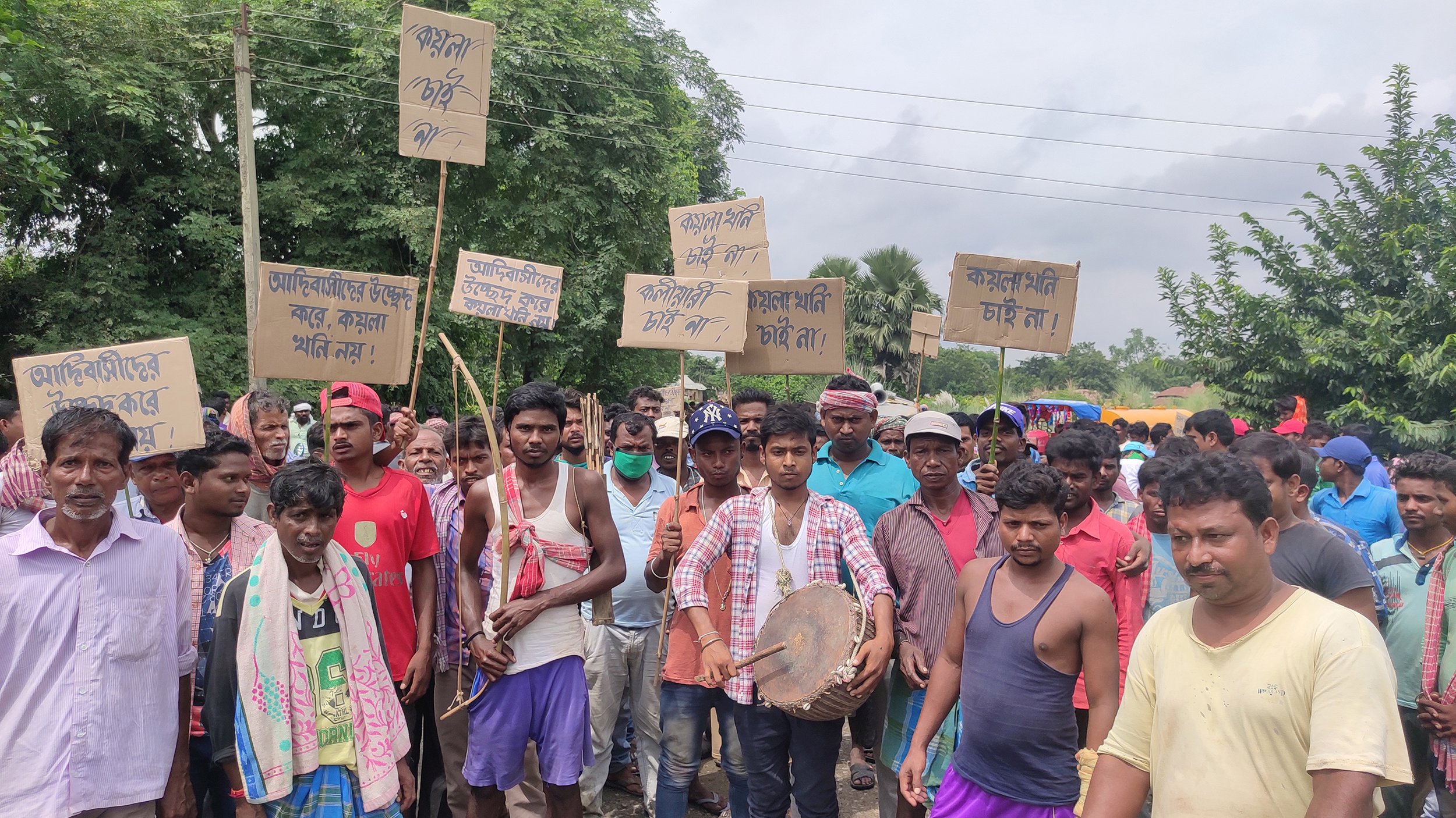 Birbhum bengal protest coal mining Deocha Pachami
