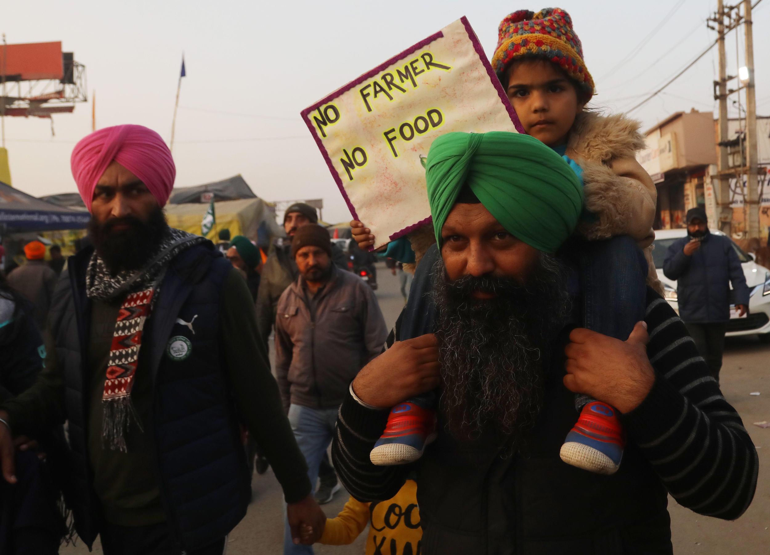 <p>Protesters in New Delhi, India, January 2021 [Image by: Naveen Sharma/SOPA Images via ZUMA Wire]</p>