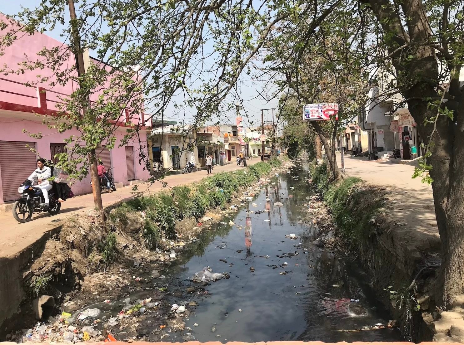 Sugar mill waste dump Islamabad colony India Muzaffarnagr Khatauli Uttar Pradesh