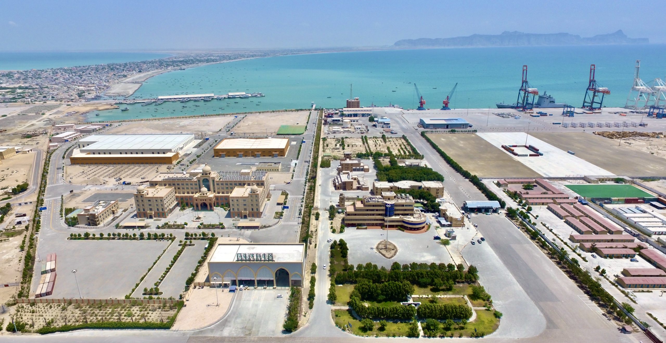 Aerial view of Gwadar port, Shabbir Ahmed