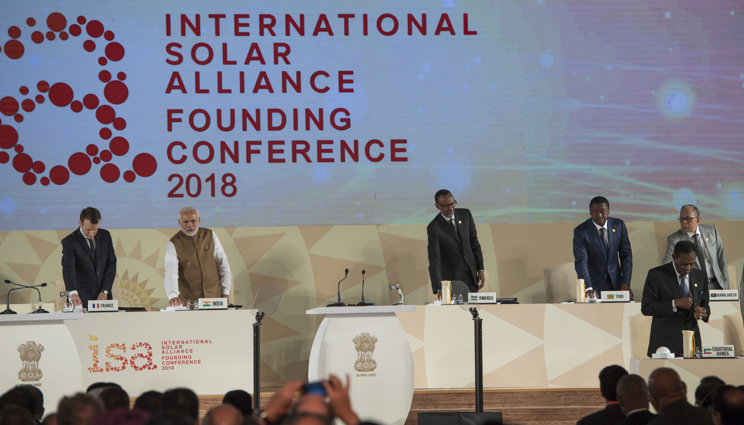 The founding of the International Solar Alliance – the body behind OSOWOG – in 2018