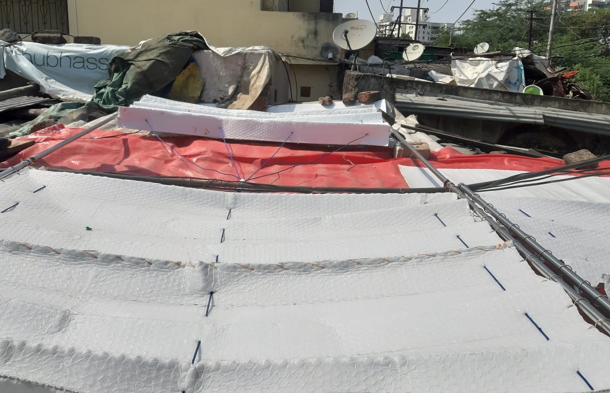 Alufoil installation to prevent heat stress by cBalance in India
