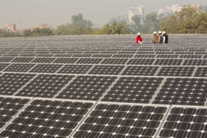 1 MW solar power station in Delhi, India. solar will be an essential part of India's plans to implement the net zero by 2070 target.