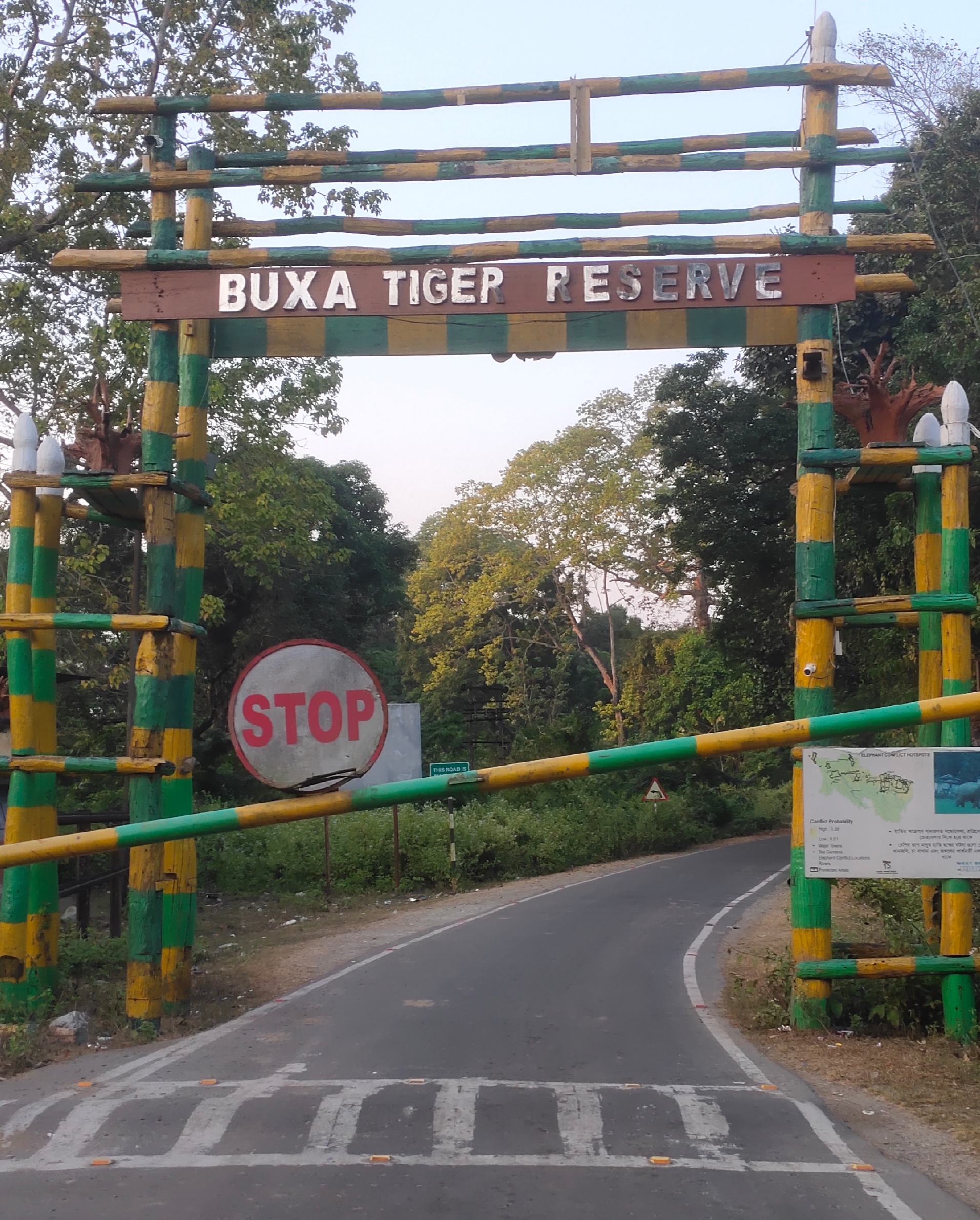 An entrance to the core area of Buxa Tiger Reserve in West Bengal, India, The Third Pole