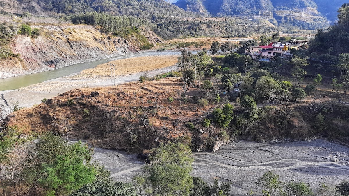 Silt drains into the Yamuna River in Uttarakhand, Varsha Singh
