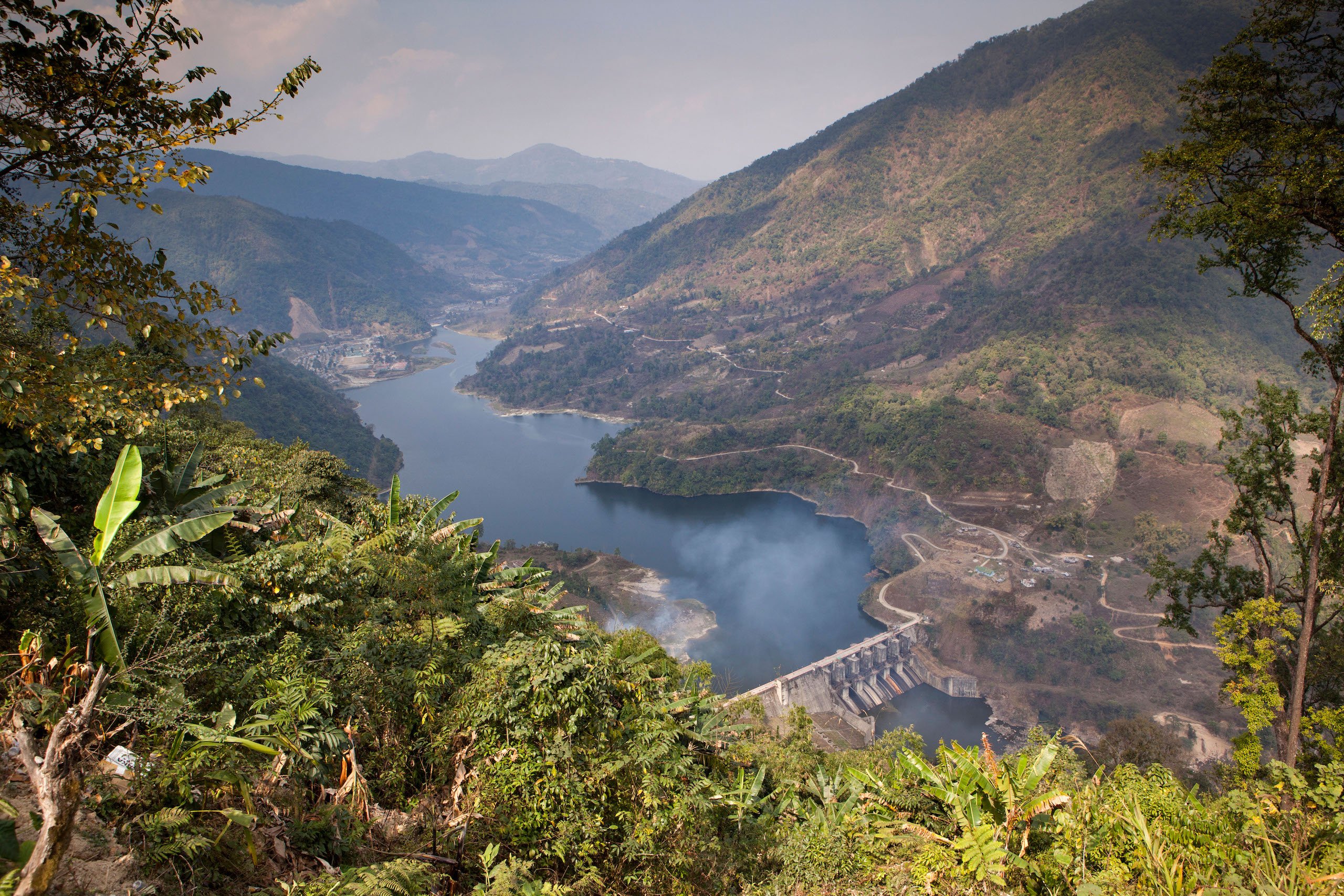 <p>The Ranganadi dam in Arunachal Pradesh. In February 2019 the dam released an unprecedented amount of silt, with severe impacts for the river’s biodiversity and the livelihoods of people who live along its banks. (Image: Alamy)</p>
