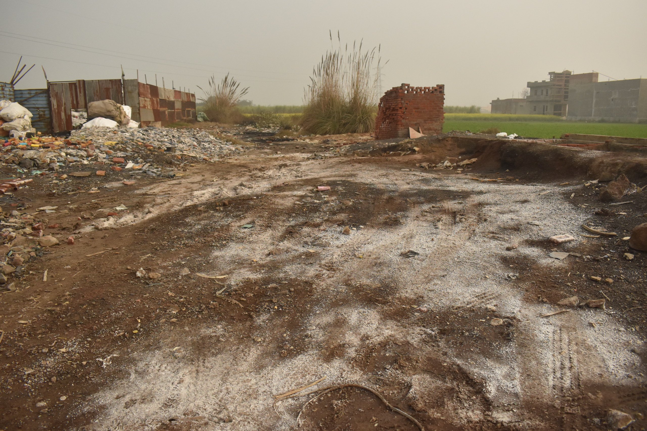 Poisoned soil left by illegal lead-smelting operations, Monish Upadhyay