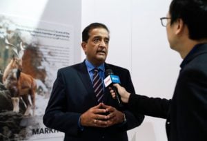 <p>Malik Amin Aslam, Pakistan’s former minister for climate change, at COP26 in Glasgow, November 2021 (Image: Alamy) </p>