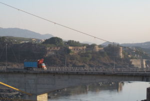 The Attock Fort in Pakistan behind the Khairabad Bridge on the Indus-Kabul River, Tan Afridi