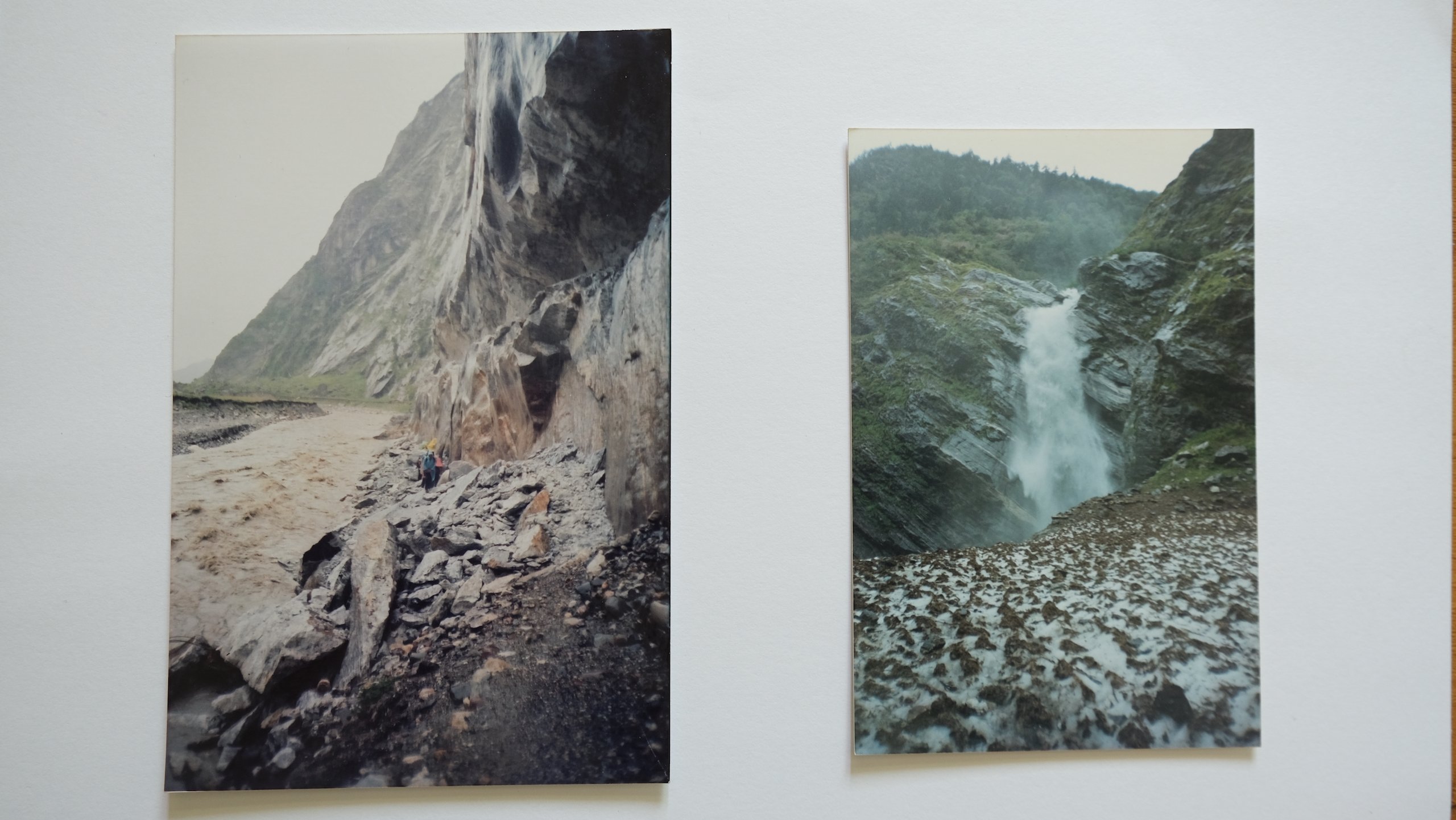 Photographs taken by guide Jagdish Bhatt of trekking routes in the Johar Valley in June 2001, when there was an abundance of streams and water bodies