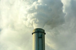 tower emitting smoke